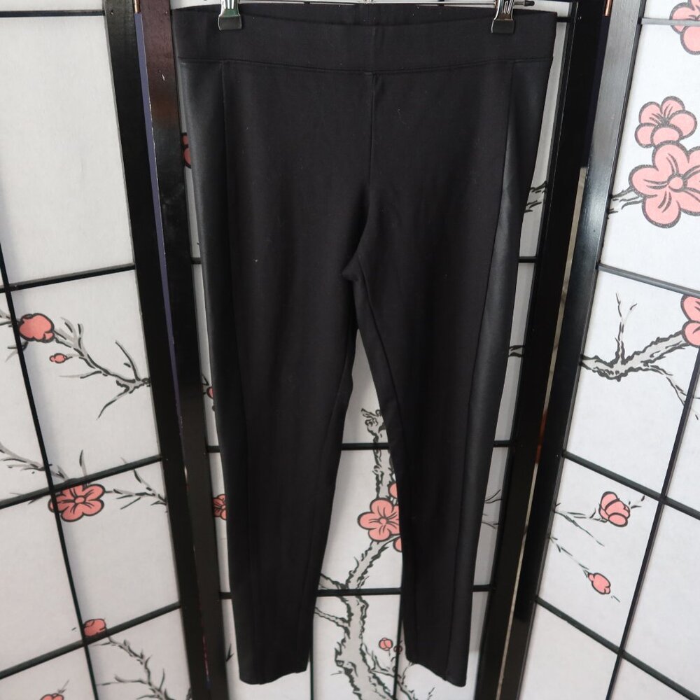 Express Faux Leather Side Strip Black Leggings Size Small